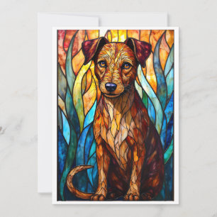 Kalkfönsterstil Blandras Hund Platt Kort