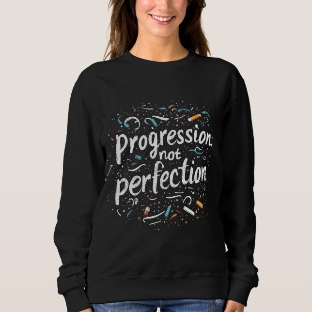 Kalkig Förbättring Inte Perfektion Tillbaka till S T Shirt (Framsida)