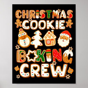 Kalkkakor Bake Besättning Jul Rolig Gingerbread Kä Poster