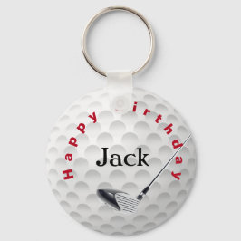 Kalkkedjan Golf Boll Nyckelring