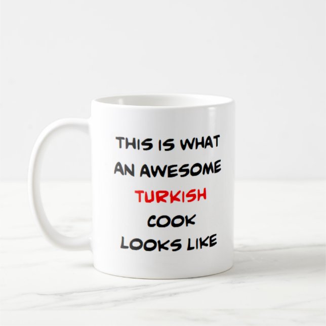 kalkkock, fantastisk kaffemugg (Vänster)