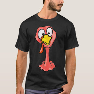 kalkon ansikte för thanksgiving kalkonkostumma t shirt