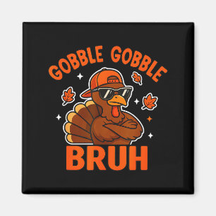 Kalkon Bruh Thanksgiving Golta Tröja Barn Tonåring Magnet