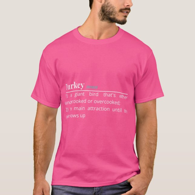 Kalkon-dilemmat T Shirt (Framsida)