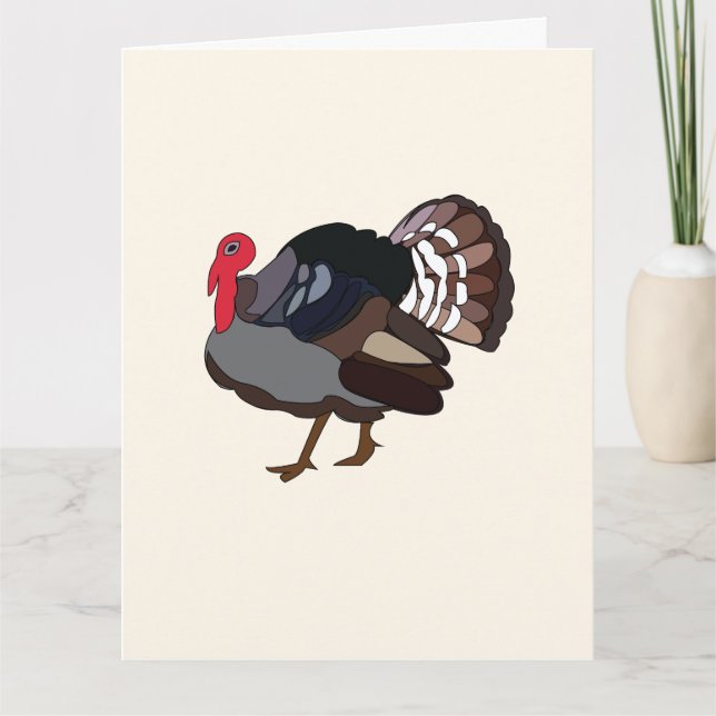 Kalkon Fågel Turkiet Kort (Framsida)