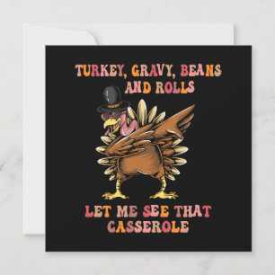 Kalkon Gravy Böna Och Rullar Låt Mig