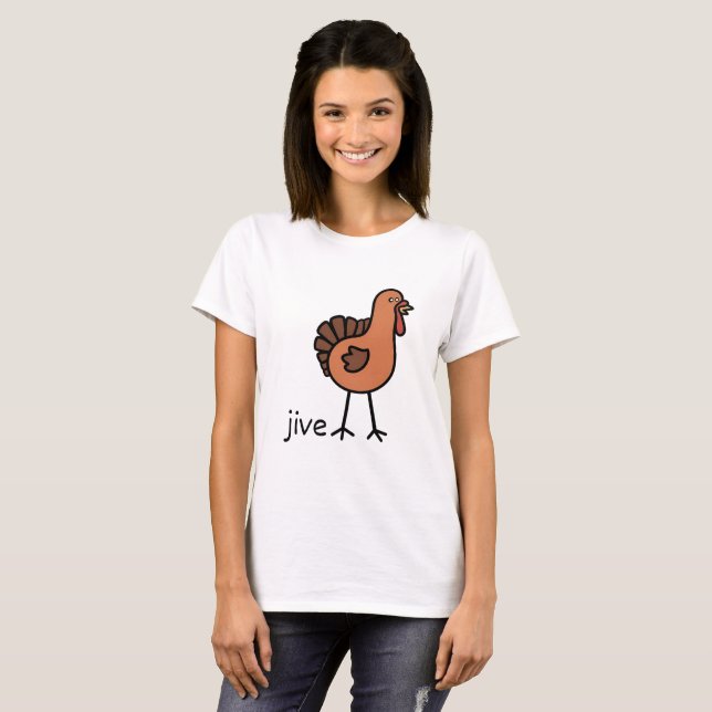  Kalkon Jive  T Shirt (Hel framsida)