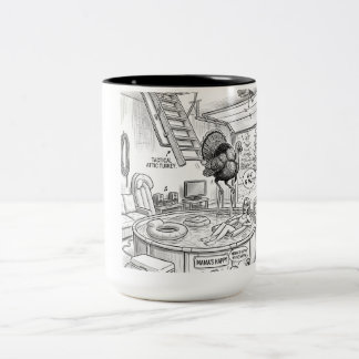 Kalkon Skämtar du med mig! Två-Tonad Mugg