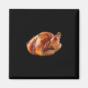 Kalkon Tacksgiving Roligt Mat Kostym Halloween G Magnet