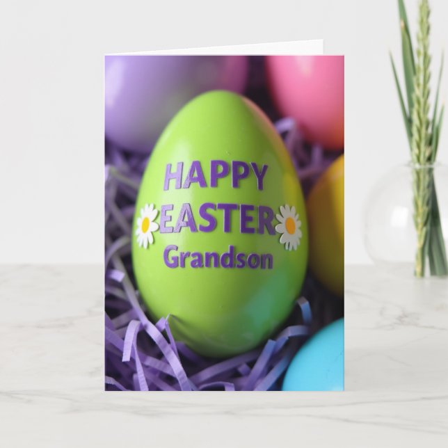 Kalkonägg Blommig Julkort Kort (Framsida)