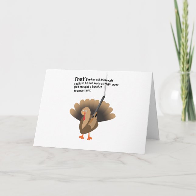 Kalkonens härkomst helgkort (Framsida)