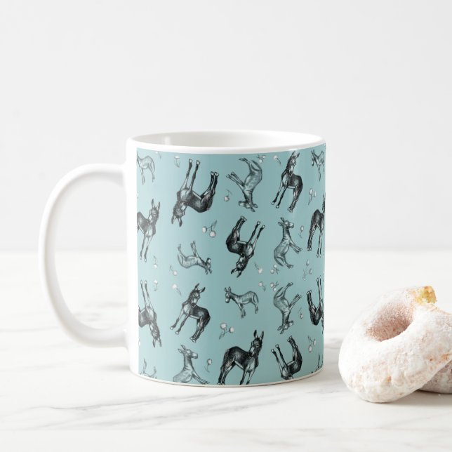 Kalkoner och dandelioner kaffemugg (Med munk)
