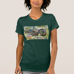Kalkoner tar en gåvintagethanksgiving tee
