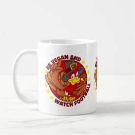 Kalkonfotboll i happy thanksgiving kaffemugg