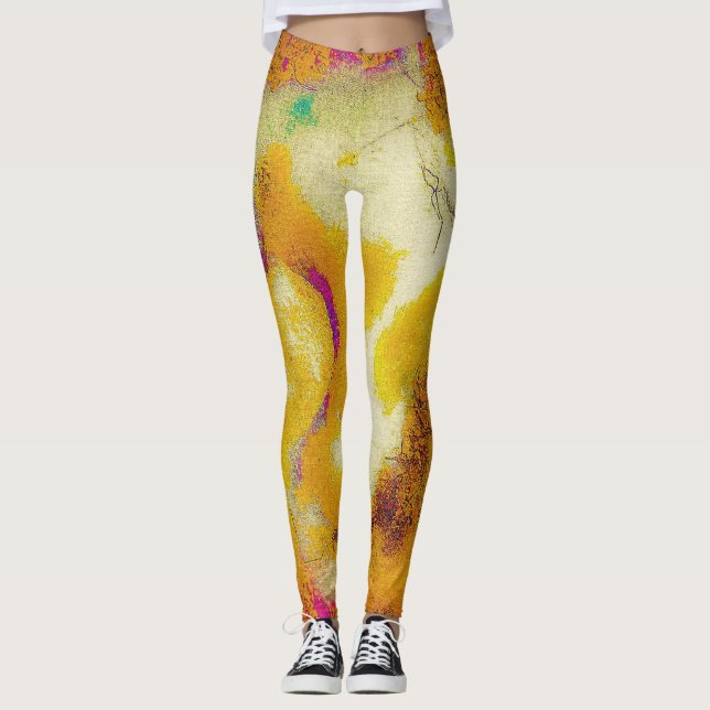 Kalksten i Mustard Leggings (Framsida)