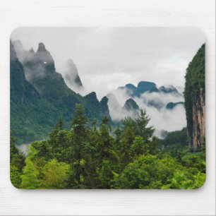 Kalkstensåsar   Yangshuo, Guangxi, Kina Musmatta