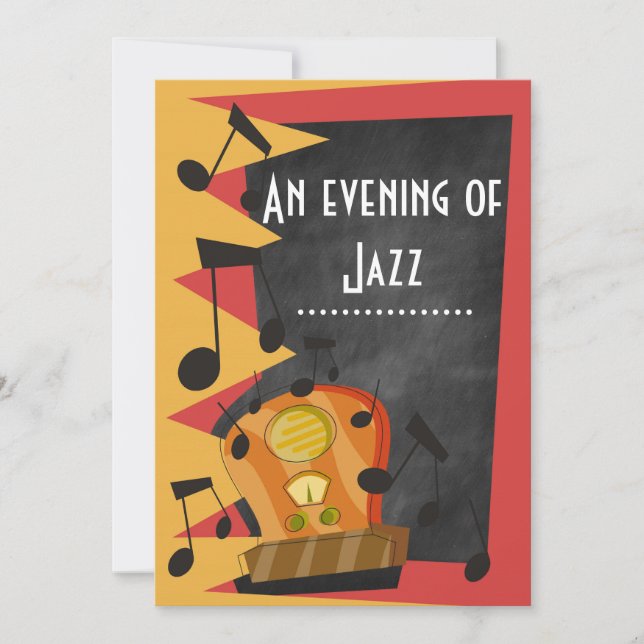 Kalkstensjazz Blues Temafest Inbjudningar (Framsida)