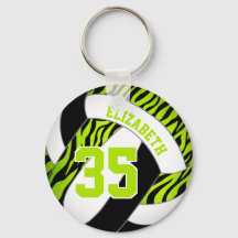 kalksvart w zebra ränder accentflickor volleyball