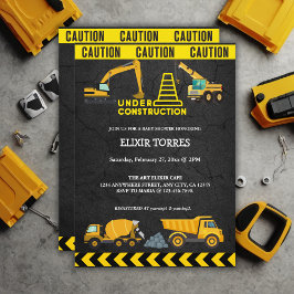 Kalktavla under babyskor för byggändamål inbjudningar