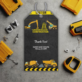 Kalktavla under babyskor för byggändamål presentetikett