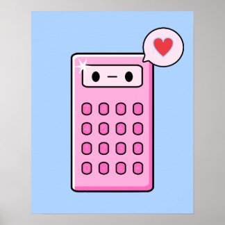 Kalkylator Kärlek Poster