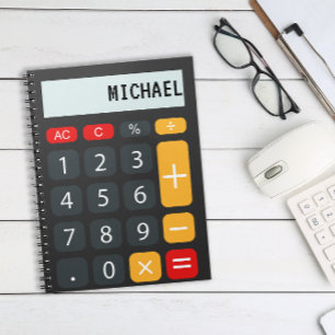 Kalkylator Personlig Namn Anteckningsbok