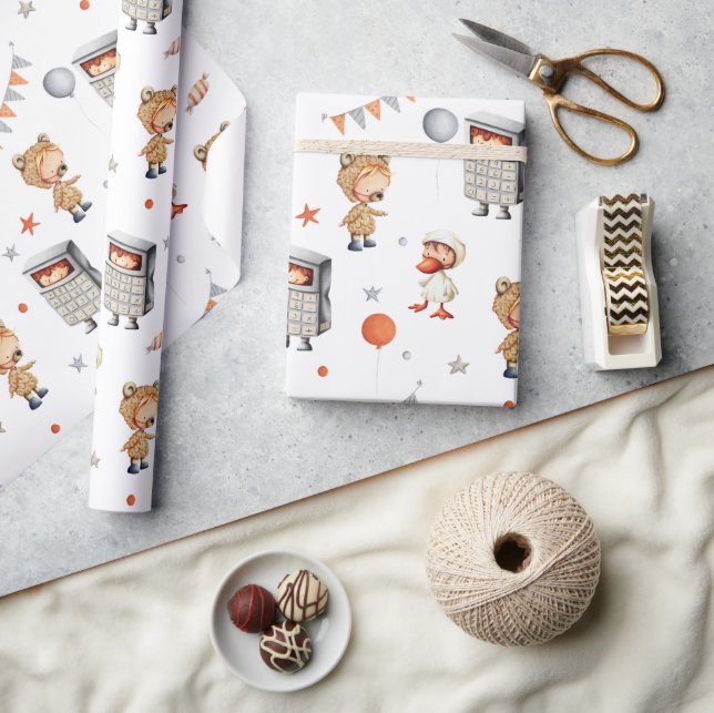 Kalkylatordräkt för kalkylator för födelsedagskale presentpapper (Hantverk)