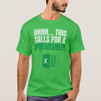 Kalkylblad Älskare OHH kräver en uppställning T Shirt