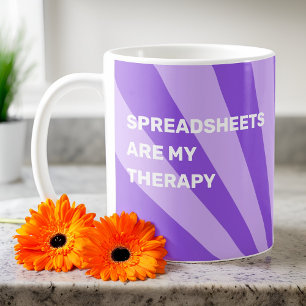 Kalkylblad är min terapeutiska Lila Kaffemugg
