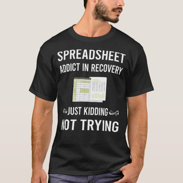 Kalkylblad för återställningskalkylblad t shirt (Framsida)