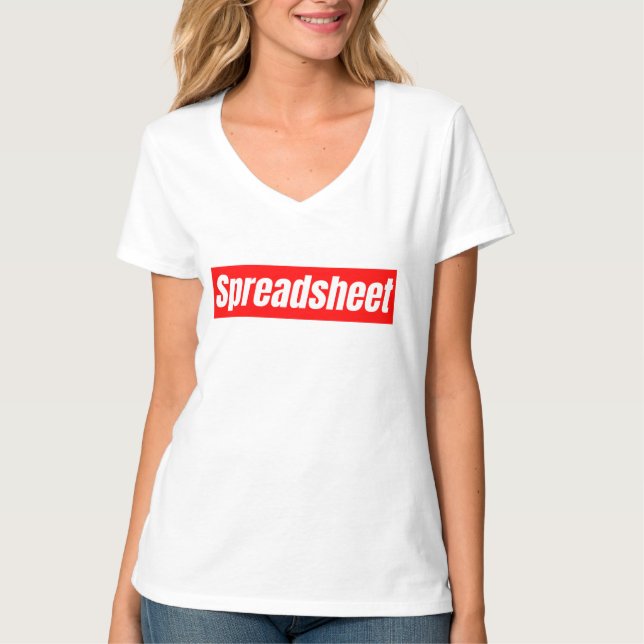 Kalkylblad - Lönsam revisor T Shirt (Framsida)