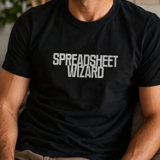 Kalkylblads Wizard | Excel Data Magiker Design T Shirt (Skapare uppladdad)