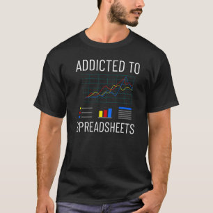 Kalkylbladsbudgetmallar för Software av kalkylprog T Shirt