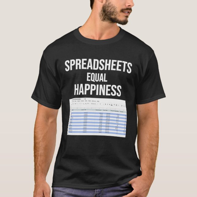 Kalkylbladskonton, momsräknare för CPA-datapost Q T Shirt (Framsida)