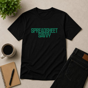 Kalkylbladsproffs Excel-kunnande expert design T Shirt