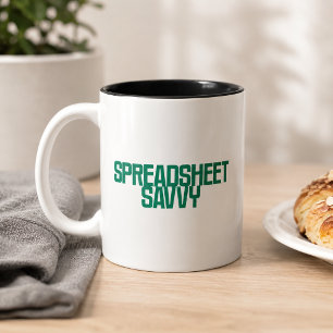 Kalkylbladsproffs   Excel-kunnande expert design Två-Tonad Mugg