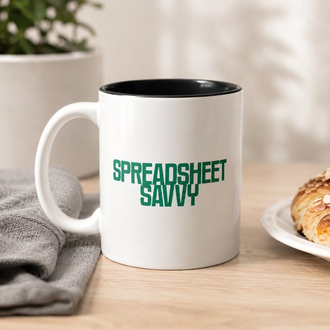Kalkylbladsproffs | Excel-kunnande expert design Två-Tonad Mugg (Skapare uppladdad)