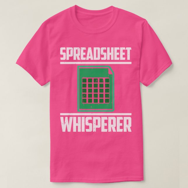 Kalkylbladsvisare T Shirt (Design framsida)