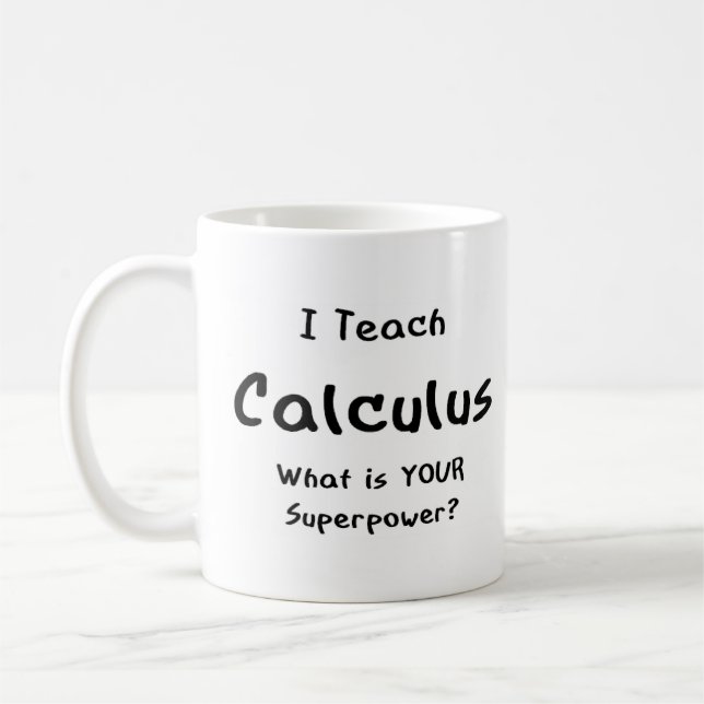 kalkylerska kaffemugg (Vänster)