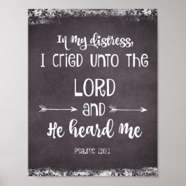 Kalkylpanel: Idépsalms Bible Verse Poster