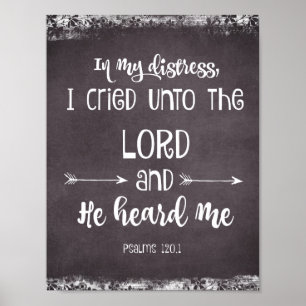Kalkylpanel: Idépsalms Bible Verse Poster