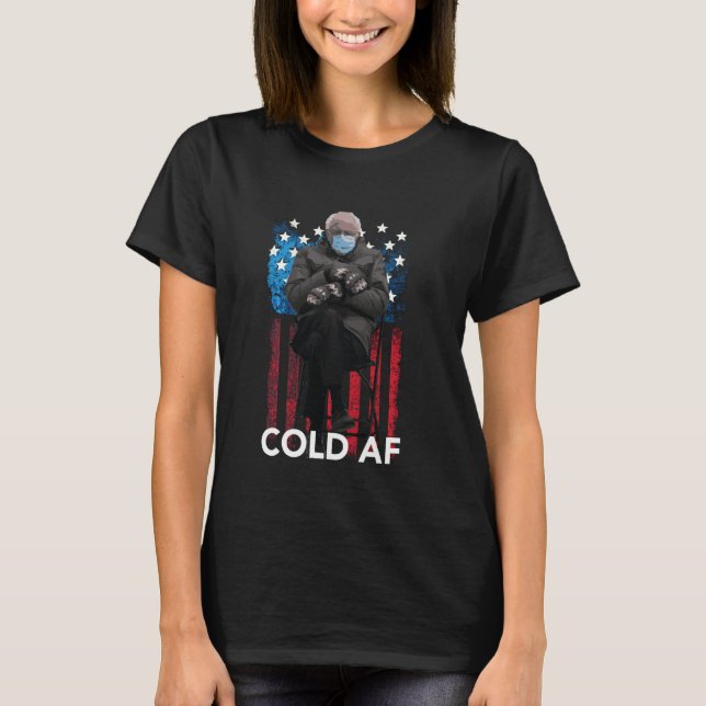Kall Af Funny Bernie Sanders Mittens Meme T Shirt (Framsida)