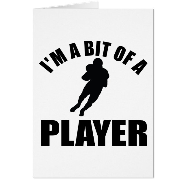 Kall amerikanfotbolldesign hälsningskort (Framsidan)