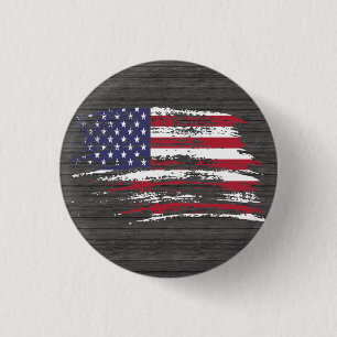 Kall amerikanska flaggandesign knapp