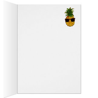 Kall ananas hälsningskort