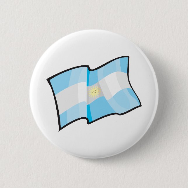 Kall Argentina flagga Knapp (Framsida)