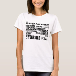 Kall årig födelsedagsfeststörsta 21 för roligt t shirt