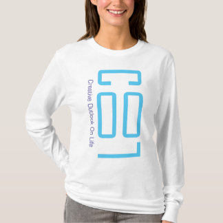 KALL baby blue logotypdamHoodie Tee