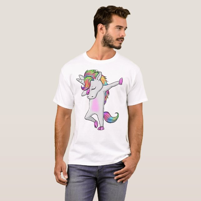 Kall badda Unicornskjorta T Shirt (Hel framsida)