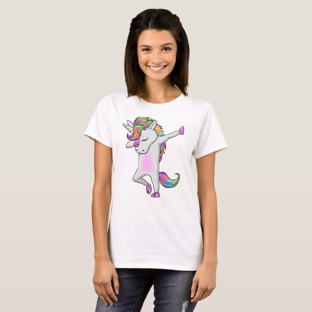 Kall badda Unicornskjorta Tee Shirt (Hel framsida)